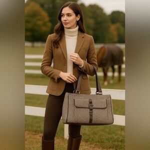 Etienne Aigner Tweed & Leather Tote Bag
Classic + timeless + perfect for fall 🍂